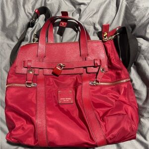 Red Henri Bendel Jetsetter Convertible Bag
